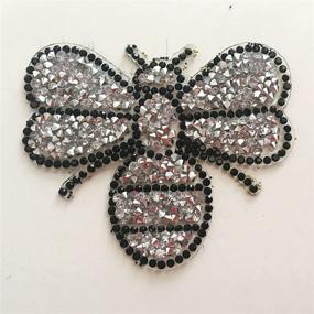 img 1 attached to Yazon Crystals Patches: Stunning Rhinestone Appliques for Sewing Projects