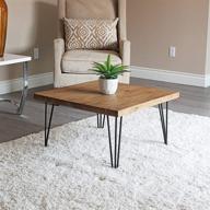 welland rustic square old elm coffee table: vintage charm and timeless elegance for your living space логотип