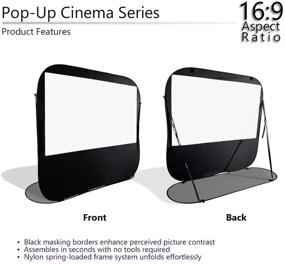 img 1 attached to 🎥 Elite Screens 84-inch 16:9 Portable Outdoor Fast Folding Projector Screen with Self Standing Design, Ultra-Light Weight, Quick Collapsible, Carrying Bag Included - Pop-up Cinema, US Based Company, 2-Year Warranty - POP84H