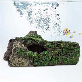 img 4 attached to 🐠 AQQA Aquarium Hollow Tree Trunk Ornament: Enhance Your Fish Tank with Realistic Simulation Wood Decor and Hideout Caves