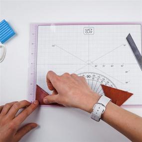 img 1 attached to 🧰 LUCY CLAY Laminated Grid for Polymer Clay Cutting - LC Grid for Enhanced Precision