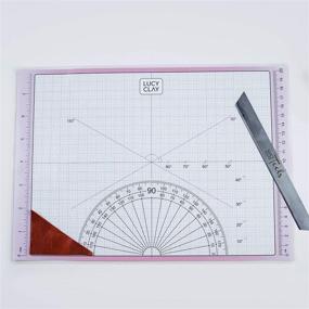 img 3 attached to 🧰 LUCY CLAY Laminated Grid for Polymer Clay Cutting - LC Grid for Enhanced Precision