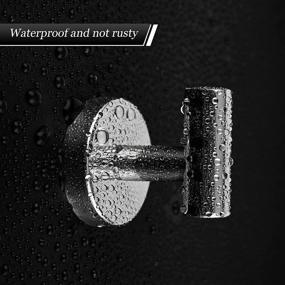 img 2 attached to WALLERRY 4 Pack Polished Chrome Towel Hooks, Coat Hook Robe Towel Hook Bathroom Cabinet Closet Sponges Hook SUS 304 Stainless Steel Wall Hook for Bath Kitchen Bedroom Garage - Heavy Duty Wall Mounted Hooks