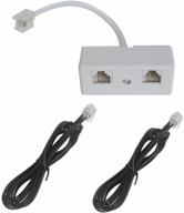 📞 enhance your landline communication with sincoda 2-pack 6ft telephone cord kit - includes extension cord and 2-way rj11 adapter logo