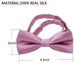 img 2 attached to 👔 Kids Boys Silk Bow Ties - Stylish Accessories for Boys