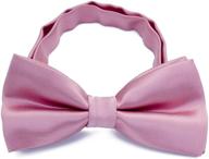 👔 kids boys silk bow ties - stylish accessories for boys logo
