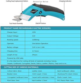 img 1 attached to 🔌 POWERAXIS Dark Electric Scissors Cardboard Switch