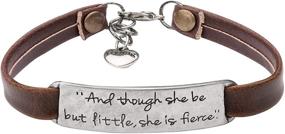 img 4 attached to Women's UNQJRY Leather Bracelet - 💖 Inspirational Birthday Gift with Vintage Novelty Design
