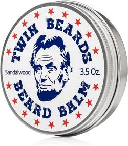 img 4 attached to 🧔 Twin Beards Sandalwood Beard Balm - Improve Softness & Thickness with Cocoa Butter, Bees Wax & Jojoba Oil - 3.5 oz