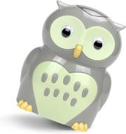 🦉 eagle owl electric pencil sharpener - cute cartoon animal design - battery powered (owl) logo