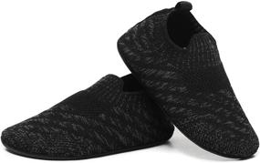 img 4 attached to ZooYung Boys' Slippers ZY TS2268Black23 - Lightweight Toddler Shoes