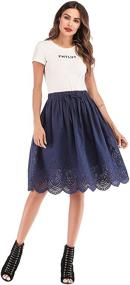 img 3 attached to 👗 Welove Fashion Women's Embroidered Skirts: Showcasing Love for Women's Clothing