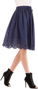 img 1 attached to 👗 Welove Fashion Women's Embroidered Skirts: Showcasing Love for Women's Clothing