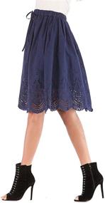 img 2 attached to 👗 Welove Fashion Women's Embroidered Skirts: Showcasing Love for Women's Clothing