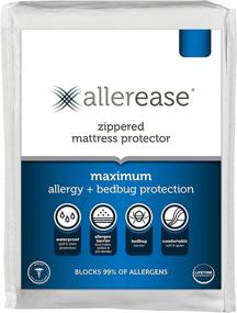 img 4 attached to Максимальная защита от аллергенов: защитный чехол для матраса размера Queen от Aller-Ease. 🛏️