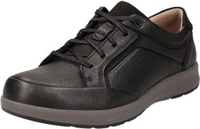 img 1 attached to CLARKS Casual Tumbled Leather Medium Men's Shoes in Fashion Sneakers