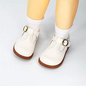 img 3 attached to COSANKIM Toddler Classic Leather Lace Up Boys' Shoes ~ Loafers