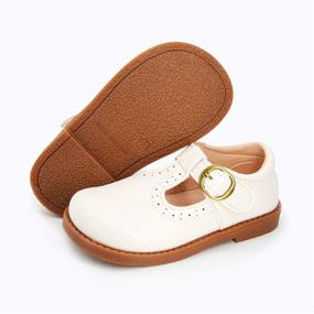 img 1 attached to COSANKIM Toddler Classic Leather Lace Up Boys' Shoes ~ Loafers