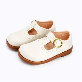 img 2 attached to COSANKIM Toddler Classic Leather Lace Up Boys' Shoes ~ Loafers