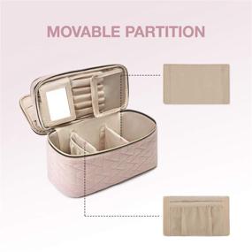 img 1 attached to Efficiently Organize Your Travel Essentials with BAGSMART Makeup Cosmetic Toiletry Organizer Travel Accessories