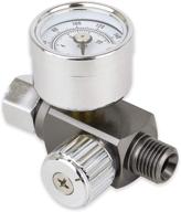 🔧 enhanced air adjusting regulator valve with pressure gauge for optimal performance with spray guns and air tools (1/4” nps) logo