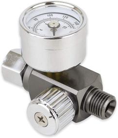 img 4 attached to 🔧 Enhanced Air Adjusting Regulator Valve with Pressure Gauge for Optimal Performance with Spray Guns and Air Tools (1/4” NPS)