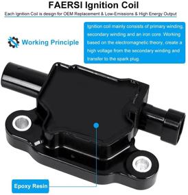 img 2 attached to 🔥 Катушка зажигания FAERSI - Совместима с Chevy Cadillac GMC Pontiac 5.3L 6.0L V8 - G8, Grand Prix, H3, Tahoe, Silverado, Impala, Yukon, Envoy, Trailblazer, Avalanche - Заменить #12570616 D510C