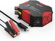 top-rated bestek 400w car power inverter: dc 12v to ac 110v adapter with 5a 4 usb charging ports logo