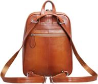 stylish and functional women's casual leather backpack daypack: a perfect blend of fashion and utility logo