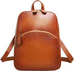 img 3 attached to Stylish and Functional Women's Casual Leather Backpack Daypack: A Perfect blend of Fashion and Utility