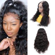 🔥 brazilian loose deep wave u part human hair wigs - 100% unprocessed brazilian virgin hair for black women - natural color - vivi babi hair (18 inches) logo