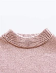 img 3 attached to Winter Warmth for Kids: SOLOCOTE Irregular Jacquard Long Sleeve Sweater for Ultimate Comfort