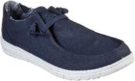 👞 skechers men's slip-on shoes - melson chad in grey logo