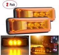 🚦 nilight tl-16 3.9 inch amber led truck trailer lights - waterproof surface mounted clearance indicator lamp with warranty logo