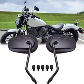 img 3 attached to Motorcycle Mirrors Cruiser Chopper Kawasaki