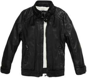 img 4 attached to 🧥 LJYH Leather Jacket: Stylish Boys' Clothing for Children