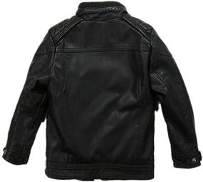 img 2 attached to 🧥 LJYH Leather Jacket: Stylish Boys' Clothing for Children