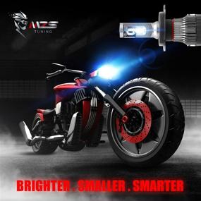 img 3 attached to 💡 MZS H4 LED Bulb Single for Motorcycle - 9003 HB2 Mini Conversion Kit with 6500K Chips for Exceptional Brightness