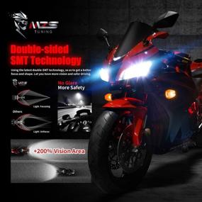 img 2 attached to 💡 MZS H4 LED Bulb Single for Motorcycle - 9003 HB2 Mini Conversion Kit with 6500K Chips for Exceptional Brightness