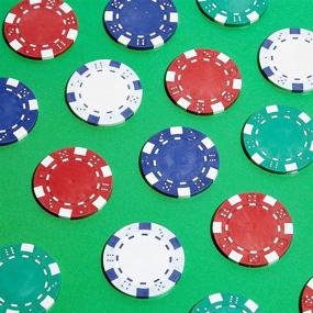 img 3 attached to 🎰 Enhance Your Casino Card Games with the Okuna Outpost Professional Poker Chip Set (4 Colors, 100 Pieces)