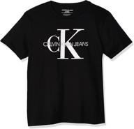 👕 calvin klein boys' classic black clothing in medium size logo