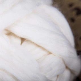 img 2 attached to 🧶 Soft and Super Chunky Merino Wool Yarn - 8 lbs Ivory White - Perfect for Arm Knitting Projects