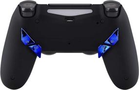 img 1 attached to 🎮 PS4 eXtremeRate Controller Dawn Remap Kit - Chrome Blue Glossy Back Buttons K1 K2 K3 K4 Paddles Replacement