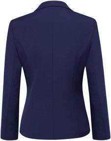 img 2 attached to Black2 Women's Office Business Blazer Set: Sleek and Stylish Women's Clothing