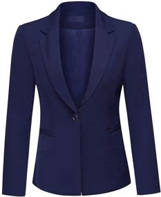 img 3 attached to Black2 Women's Office Business Blazer Set: Sleek and Stylish Women's Clothing