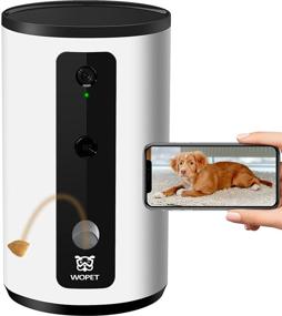 img 4 attached to 📸 WOpet Smart Pet Camera: Full HD WiFi Camera with Treat Dispenser and Night Vision for Remote Pet Monitoring, Two Way Audio Communication, Designed for Dogs and Cats