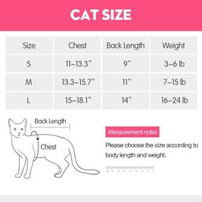 img 3 attached to 🐱 BIGNADO Cat Recovery Suit - Breathable E-Collar Alternative for Cats: Ideal After Surgery, Abdominal Wounds, Skin Diseases & Post-Surgery Wear to Prevent Licking