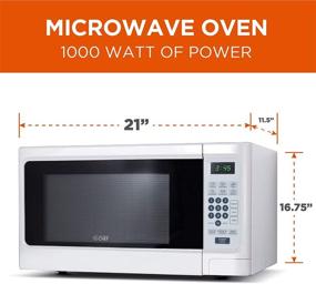 img 3 attached to White 1.1 Cubic Feet Commercial Chef Countertop Microwave