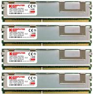 💻 komputerbay 8gb ddr2 pc2-5300f ecc fully buffered 667mhz cl5 2rx4 fb-dimm (240 pin) w/heatspreaders - ideal for server usage only (not compatible with non-ecc unbuffered) logo