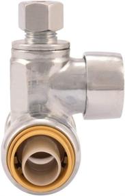img 3 attached to 🦈 SharkBite 24983A 1/2" x 1/2" x 1/4" Service Tee Stop Valve - Compression Service Shut Off Fitting for Water, Push-to-Connect - Ideal for PEX, Copper, CPVC, and PE-RT Plumbing